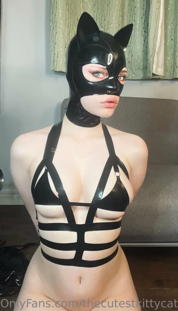 Latex catwoman hood from maskxskin part 5 