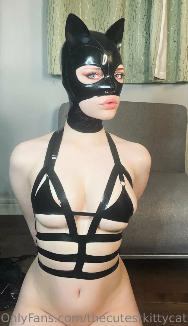 Latex catwoman hood from maskxskin part 8 