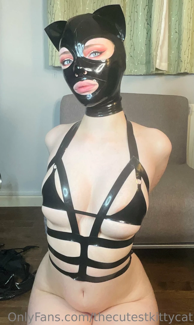 thecutestkittycat - Latex cat hood from bright amp shiny which one is your favourite part 4 