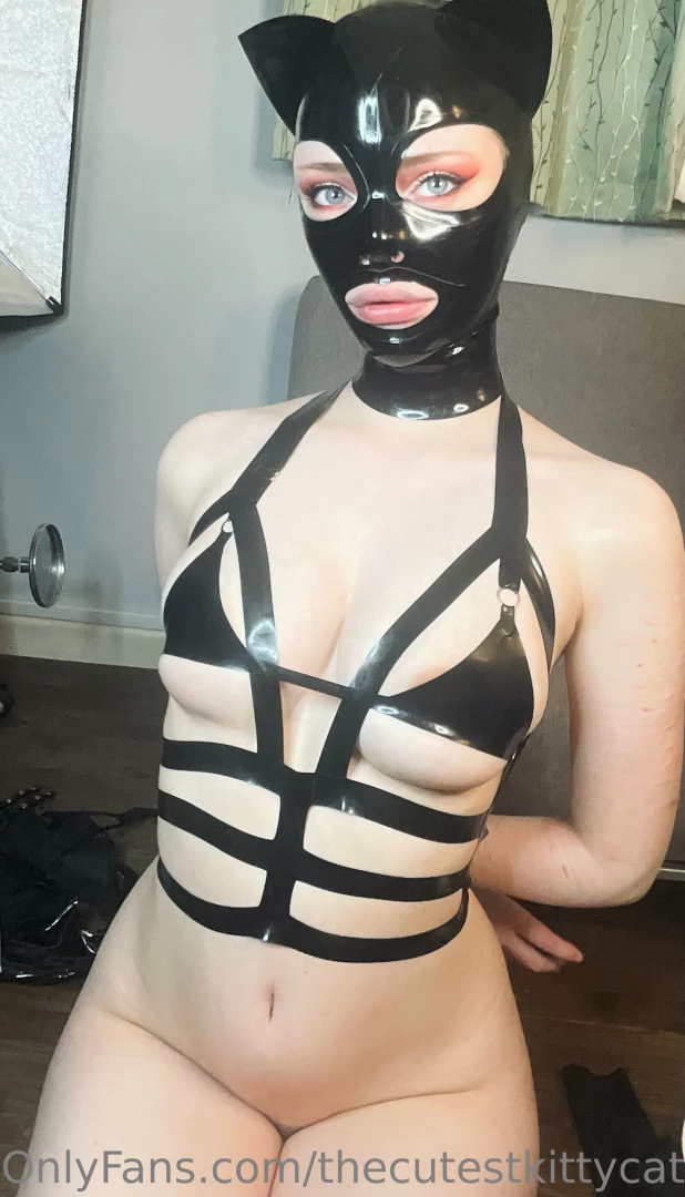 thecutestkittycat - Latex cat hood from bright amp shiny which one is your favourite part 7 