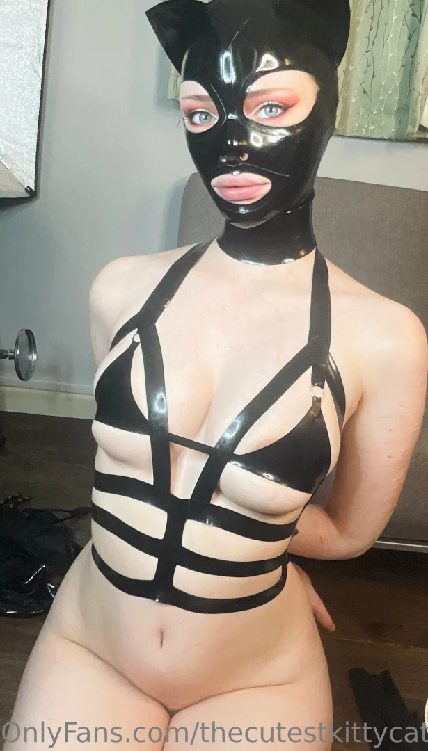 thecutestkittycat - Latex cat hood from bright amp shiny which one is your favourite part 10 