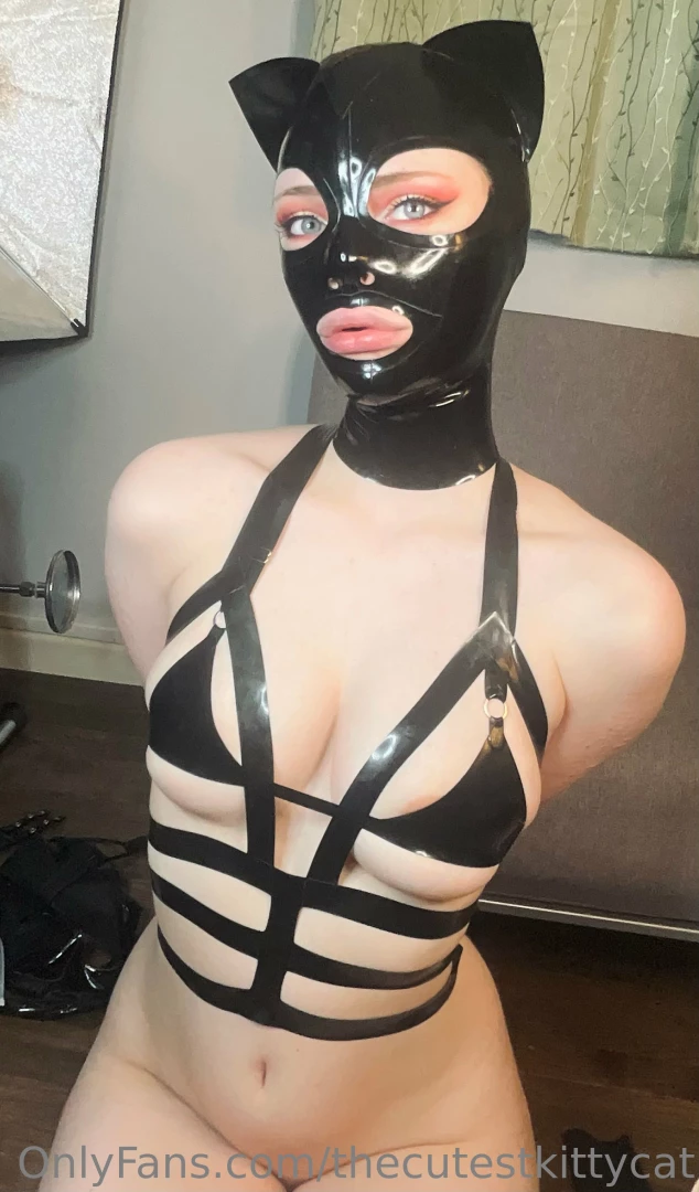 thecutestkittycat - Latex cat hood from bright amp shiny which one is your favourite part 13 