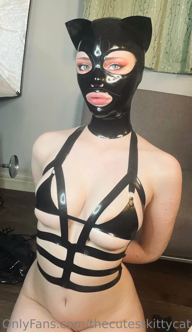 thecutestkittycat - Latex cat hood from bright amp shiny which one is your favourite part 15 