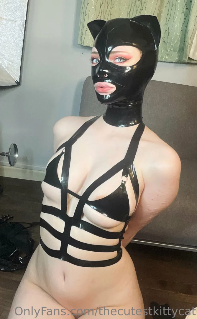 thecutestkittycat - Latex cat hood from bright amp shiny which one is your favourite part 19 