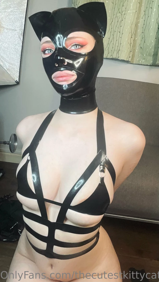 thecutestkittycat - Latex cat hood from bright amp shiny which one is your favourite part 22 