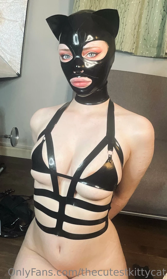 thecutestkittycat - Latex cat hood from bright amp shiny which one is your favourite part 29 