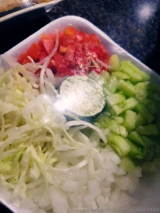 I got my roommate and i dinner tonight some montados 3 i got the small part 4