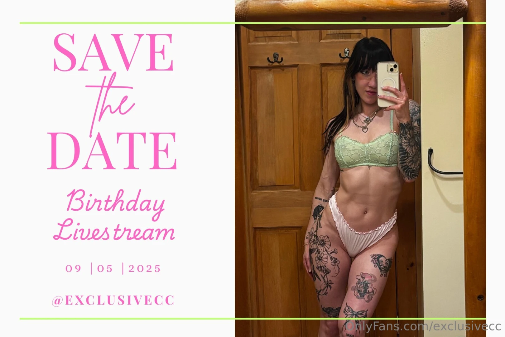Save the date - birthday livestream friday september 5 2025 will be 