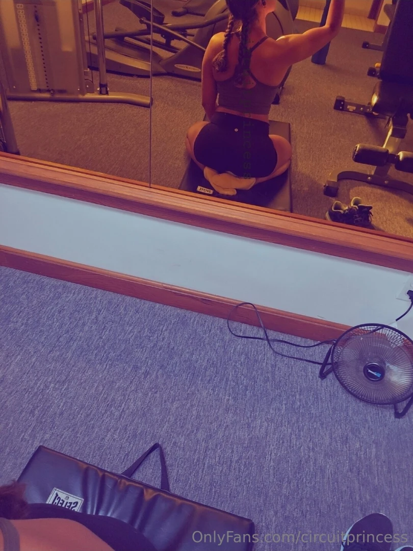Risky on off while working out in the seaside lodge gym almost got 