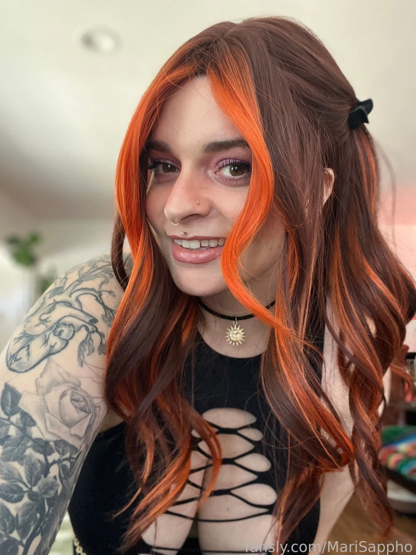 Fyp orangehair redhead alternative piercings tattoos bigsboobs boobs part 1 