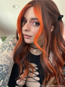 Fyp orangehair redhead alternative piercings tattoos bigsboobs boobs part 3