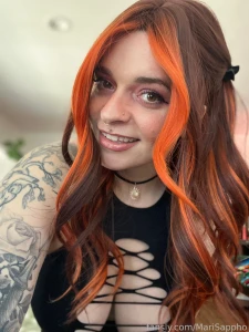 Fyp orangehair redhead alternative piercings tattoos bigsboobs boobs part 2