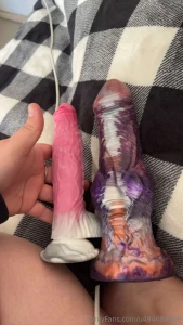 First time using my new bad dragon dildo to please my pussy it s so part 2