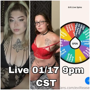 Are you ready to spin the wheel on my g g live this friday at 9pm cst part 1
