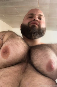 I look down and my dangling boobs