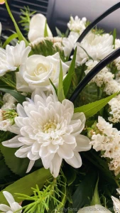 Delicate white bouquet is a symbol of purity and freshness it gives an