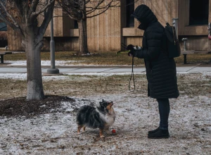 I do hate the cold but she loves it