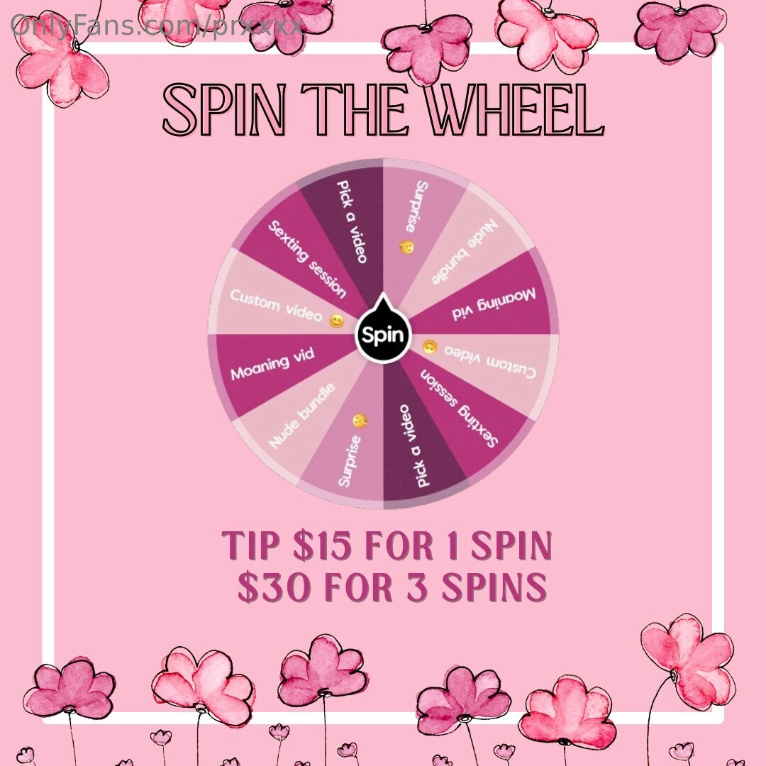 New spin wheel feeling lucky p tip 15 for 1 spin or 30 for 3 spins x 