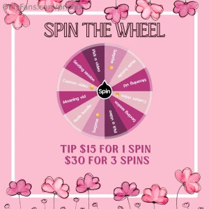 New spin wheel feeling lucky p tip 15 for 1 spin or 30 for 3 spins x