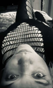 I love the way fishnets make me feel do you like how they look on me part 4