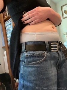 I promise these jeans are like three sizes too big for me at least