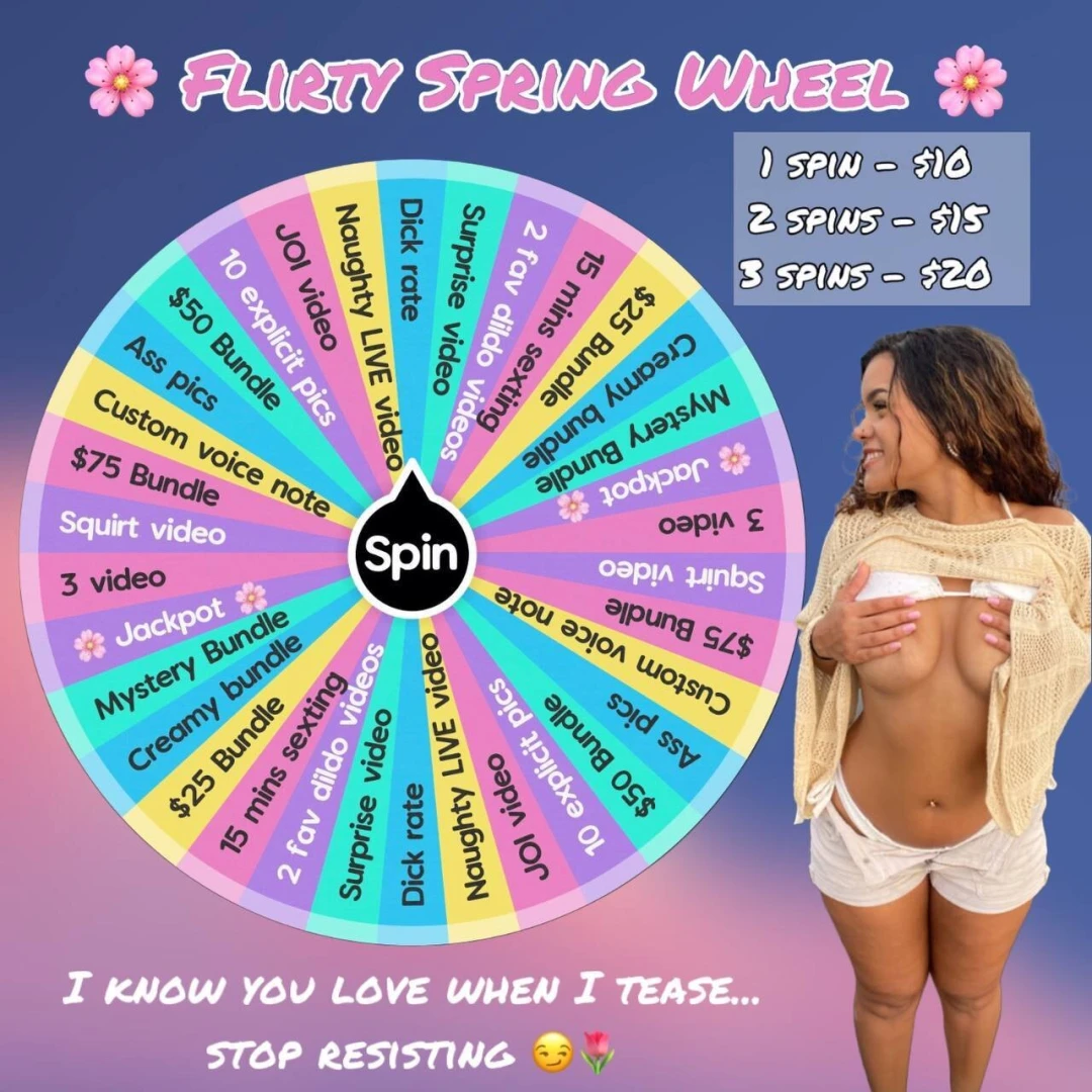 Flirty spring wheel spring is finally here and things are heating up - 