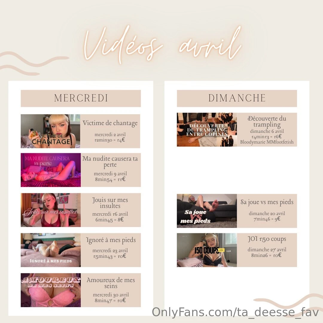 Pack mensuel avril tips 20 et re ois les vid os en dm d couvre mes 5 
