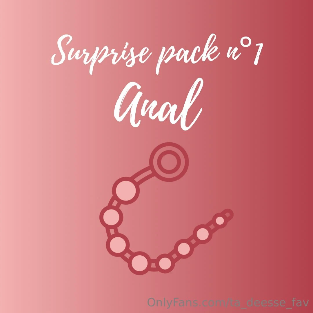 Pack surprise anal n 1 tips 15 et re ois les 5 vid os en dm je sais 