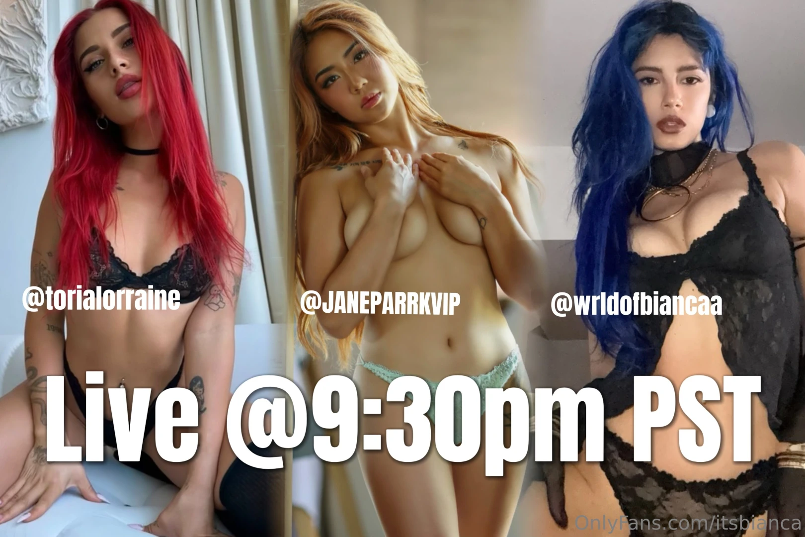Going live tonight with these babes on my paid account come say hi 