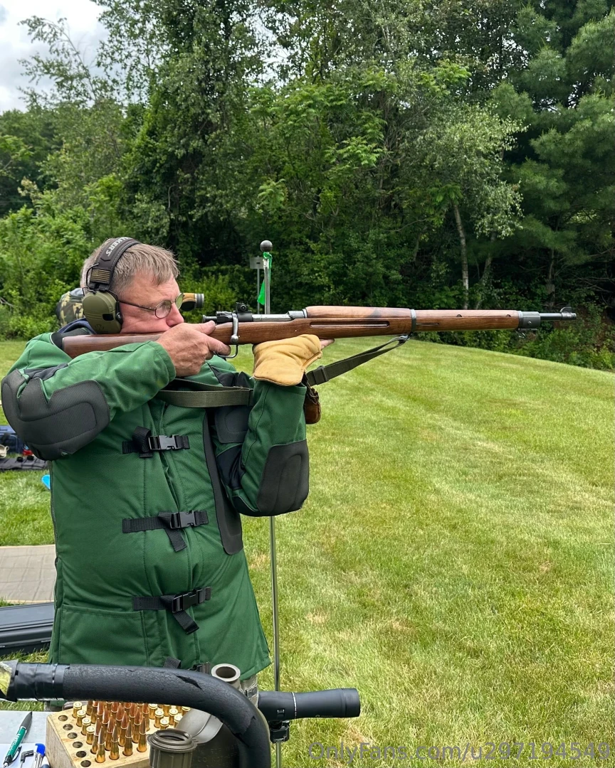 Out at the range practicing for the zombie apocolyps 