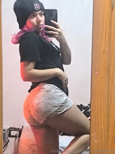 These shorts couldn t handle all this ass wanna help me out of them