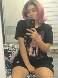 Playing innocent in just a t-shirt but you know better erotic model