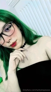 I wear glasses so you can watch me take them off slowly