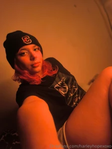 Looking like a whole snack in your favorite shirt and a bonnet come