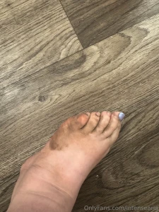 The during the walk the after the walk dried on mud and the washing of part 2