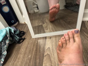 The during the walk the after the walk dried on mud and the washing of part 3