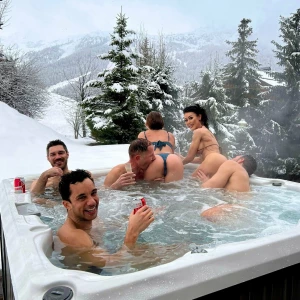 French alps ski trip hot tub situation with a fun group of friends part 3