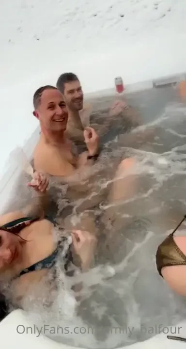 French alps ski trip hot tub situation with a fun group of friends part 2 
