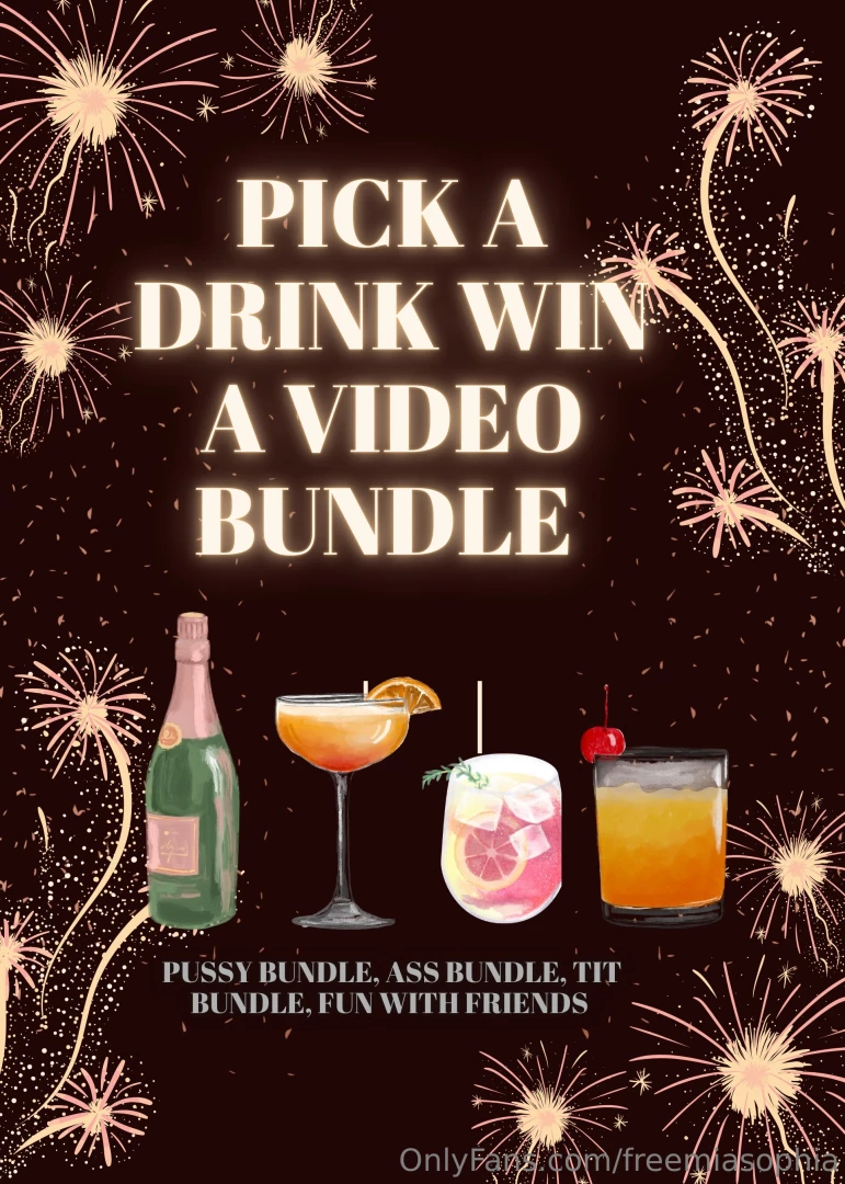 New year new game tip 35 and then pick a drink i ll send you 3 videos 
