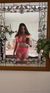 Do you like my new lingerie i got i think pink looks good on me my