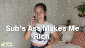 Sub s ass makes me rich goddess mia sophia needs a new car which means