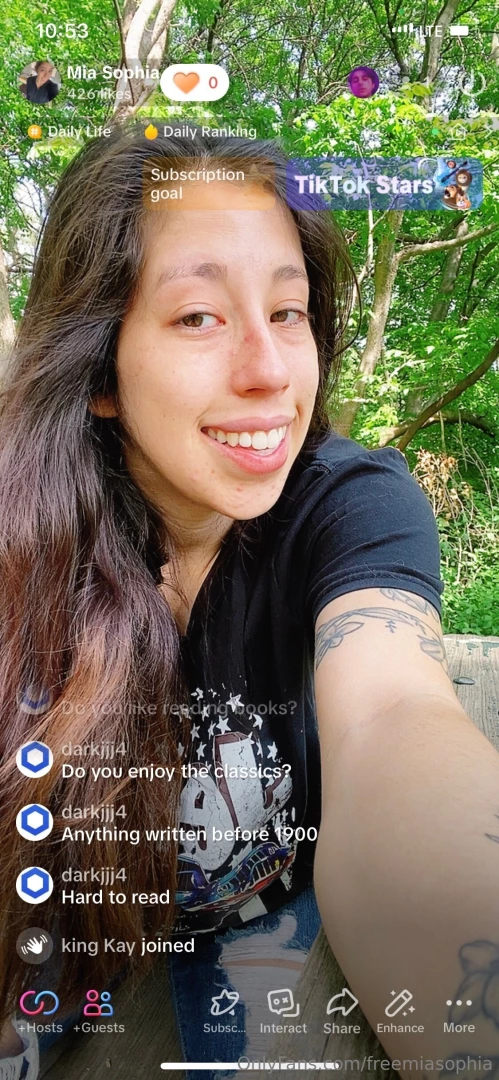 freemiasophia - Went live on tiktok while on the walk another tree are you getting part 1 