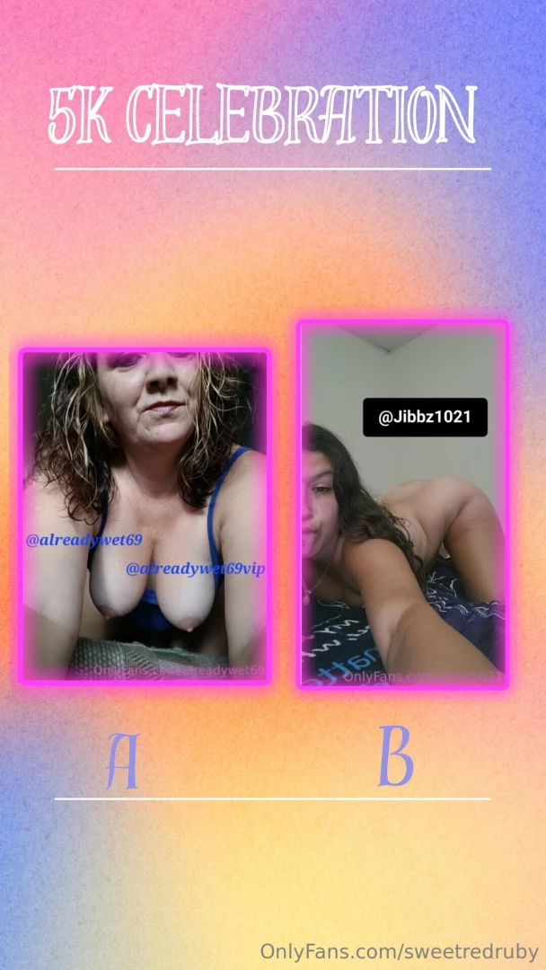 5k celebration round one-swipe for full pics alreadywet69 part 1 