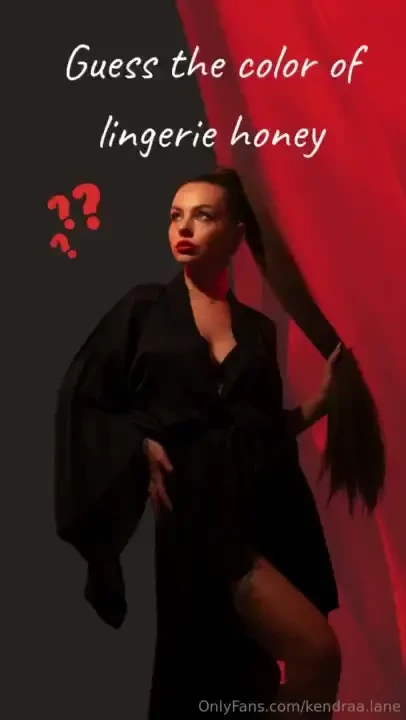 Which lingerie am i wearing today is it nbsp red nbsp black or nbsp 