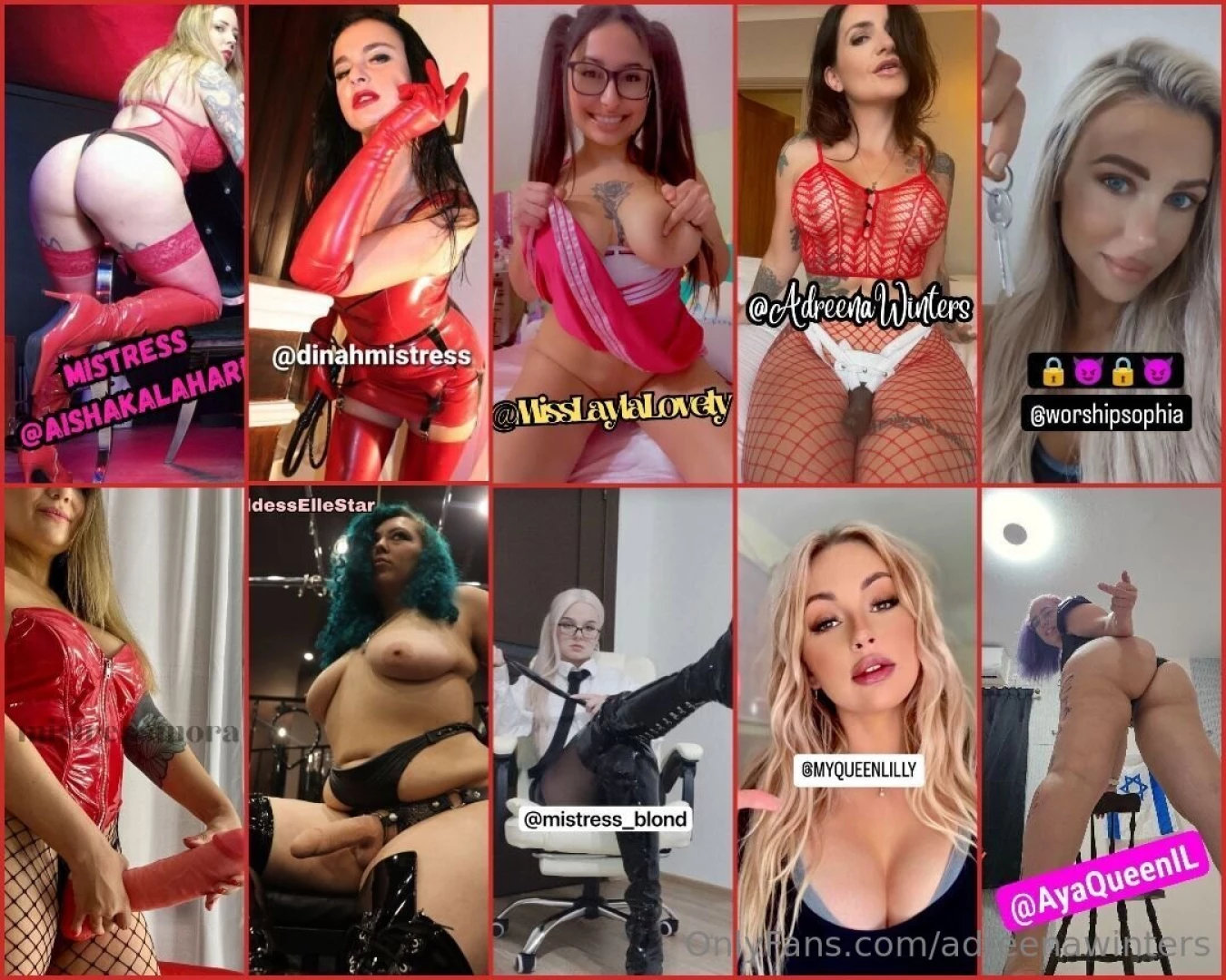 Get kinky this festive season with the top dommes of onlyfans sub now 