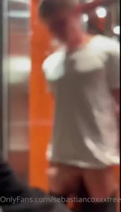 This is how my neighbor says hello in the elevator full face