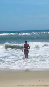 Dancing on the beach