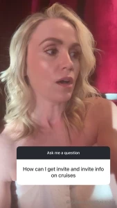 Ask me anything invite on cruise