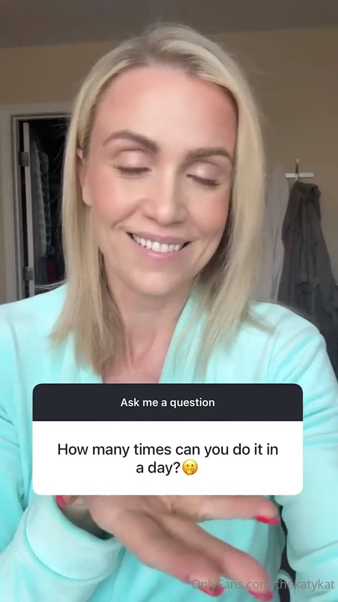 Ask me anything how many a day 