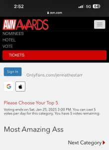 I am nominated by fan votes so don t forget to vote for me winner is